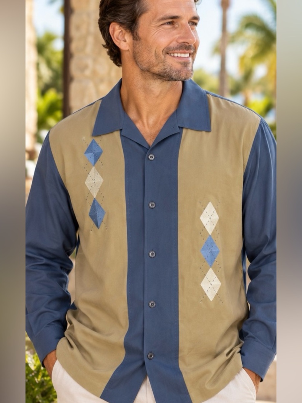 Nat Nast Luxury Originals Silk Shirt Large Diamonds Are Forever Limited Edition